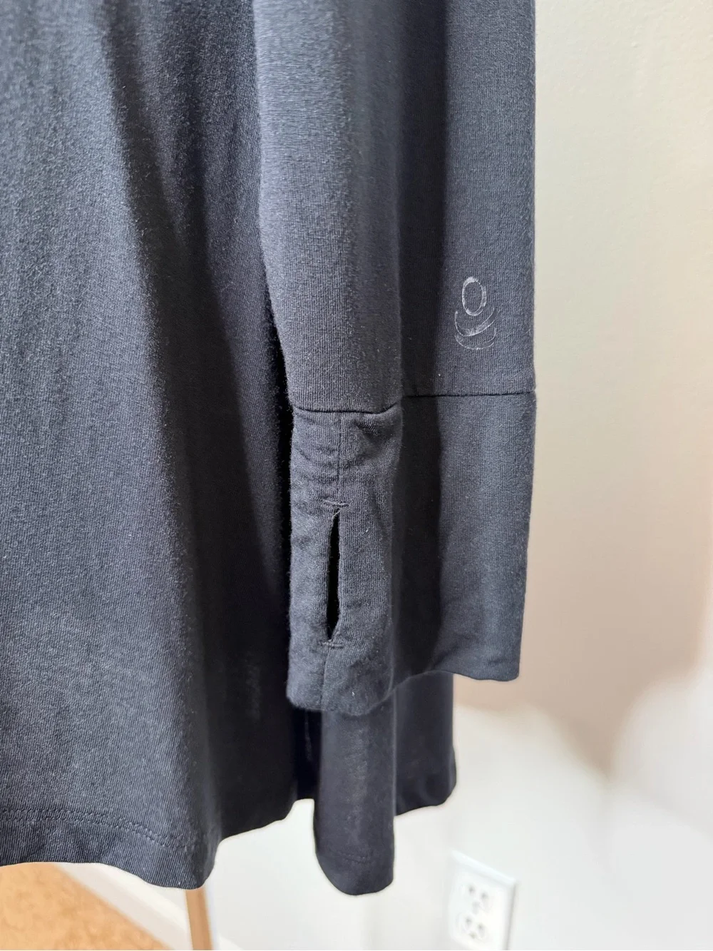 Cuddl Duds Softwear With Stretch Black Tunic